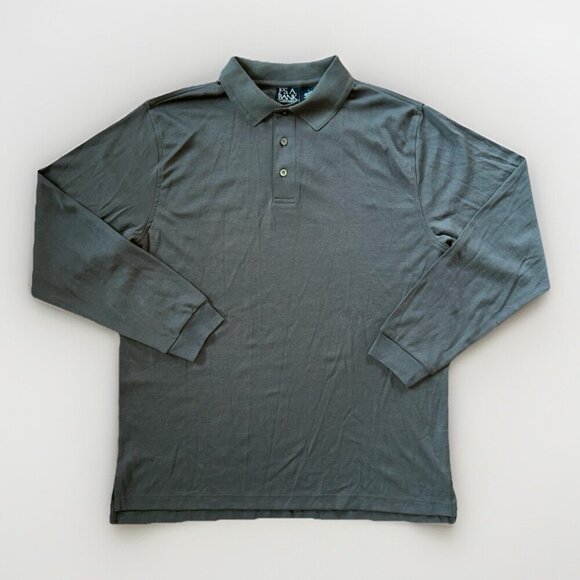 Jos. A. Bank Other - NEW Jos A Bank Traveler Long Sleeve Polo Shirt Size Large Olive Green Cotton